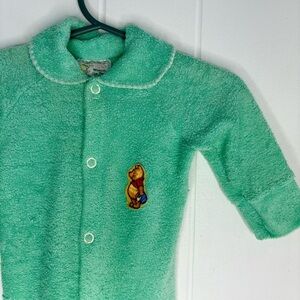 Vintage Sears Roebuck Terry One Piece Baby Outfit Footie Winnie Pooh 3 Months